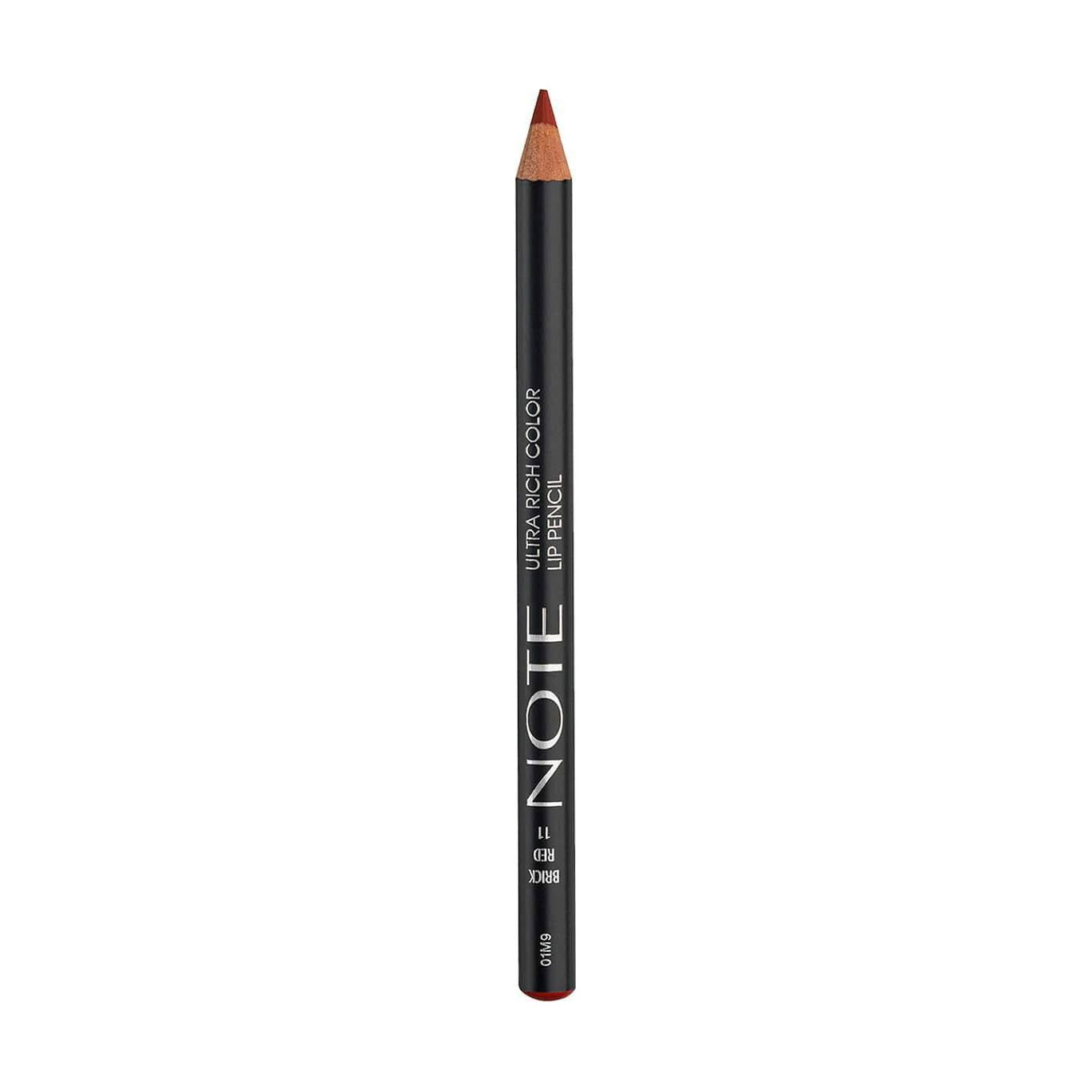 Ультранасичений олівець для губ Note Ultra Rich Color Lip Pencil 11 Brick Red, 1.1 г