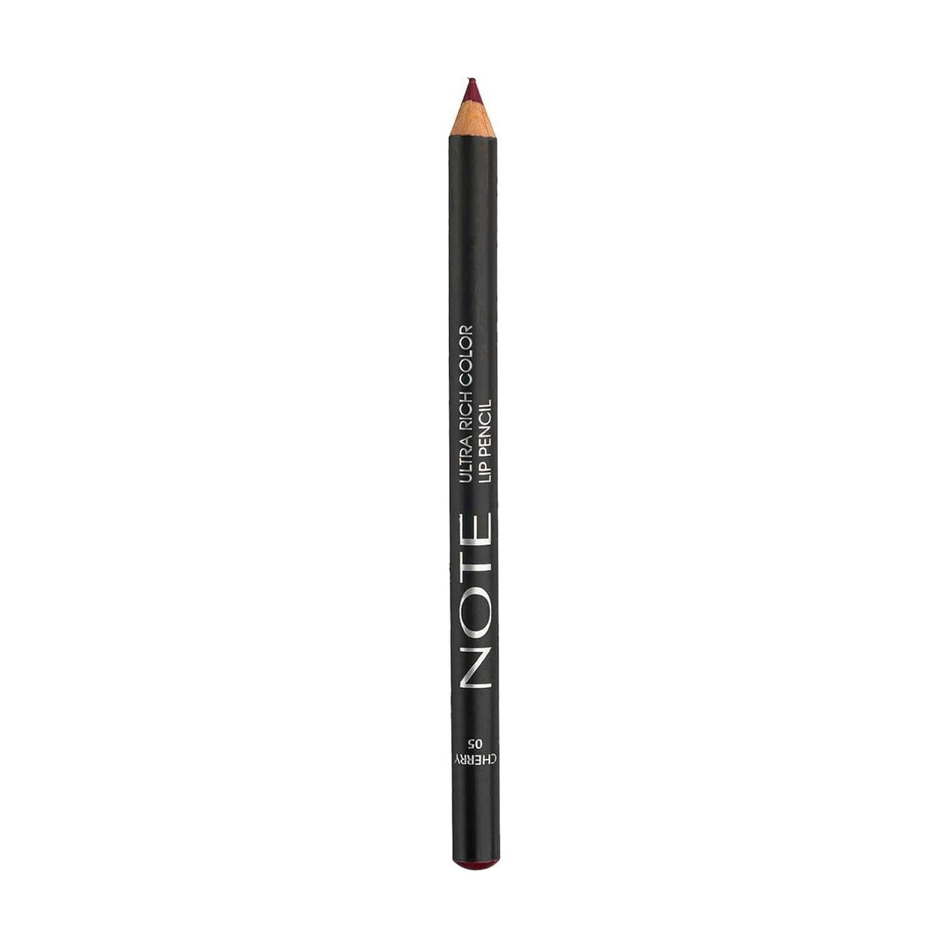 Ультранасичений олівець для губ Note Ultra Rich Color Lip Pencil 05 Cherry, 1.1 г
